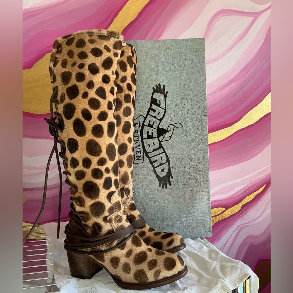 Freebird by Steven Spotted Brown Boots